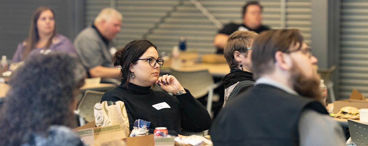 ECCs listen during a United Way ECC training.
