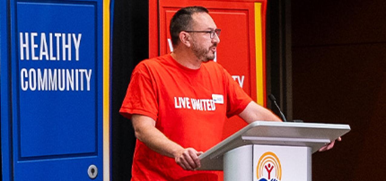 Our President and CEO, Eric Billingsley, speaks at our 2025 Community Campaign Kickoff.