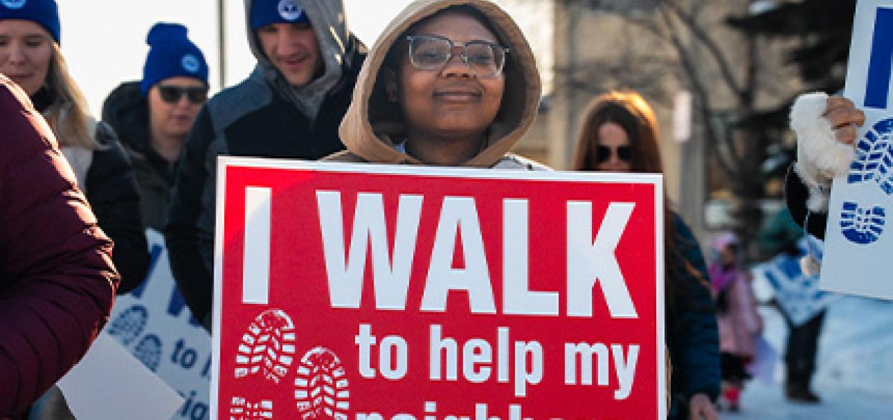2026 Walk for Warmth participants take our message to the Anchorage trails.