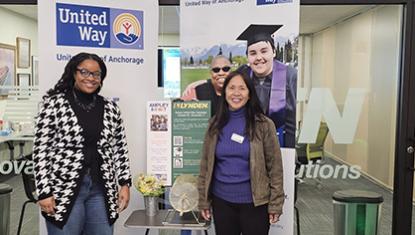 UWA Resource Development lead Vanessa Stands with Lynden ECC